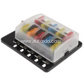 10-Way Blade Fuse Box Holder With LED ATO